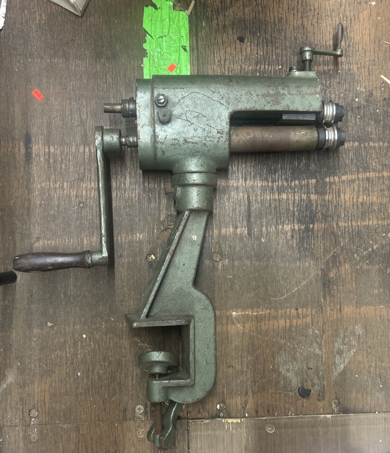 Unbranded?!? Vintage Bench Mount Sheet Metal Crimping Beading Machine( Untested