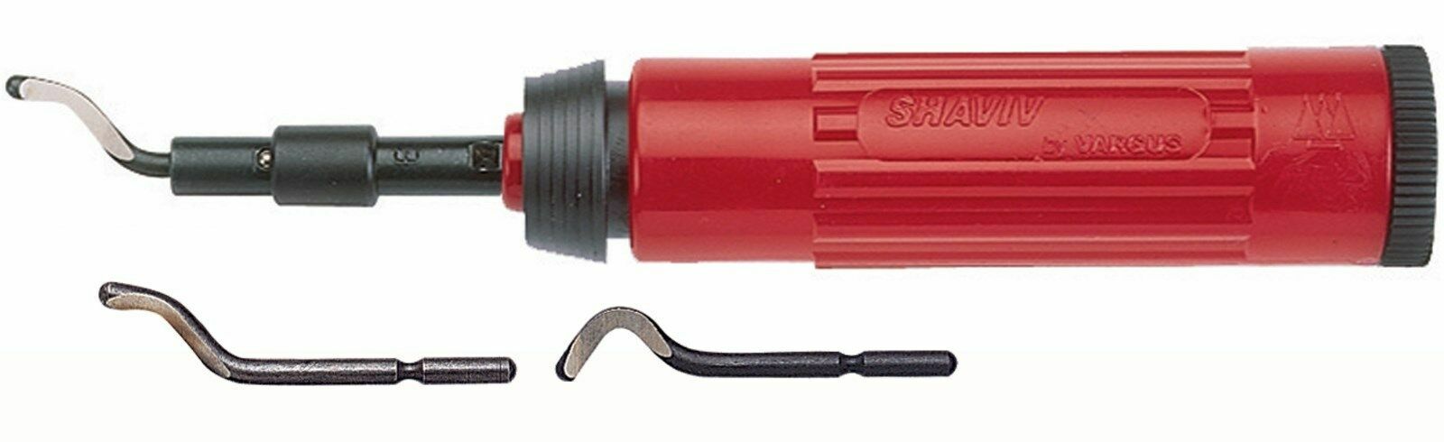 Shaviv Plastic, H.S Steel Deburring Tool Set,HSS,w/E100,200,300 Blades, # 29069