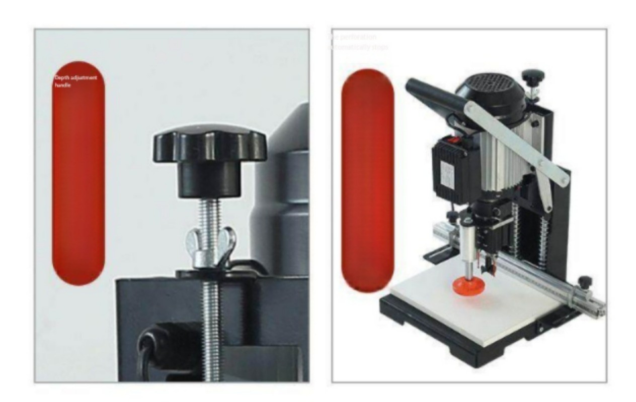 220V Portable Hinge Drill Hole Machine Woodworking Drill Boring Machine New
