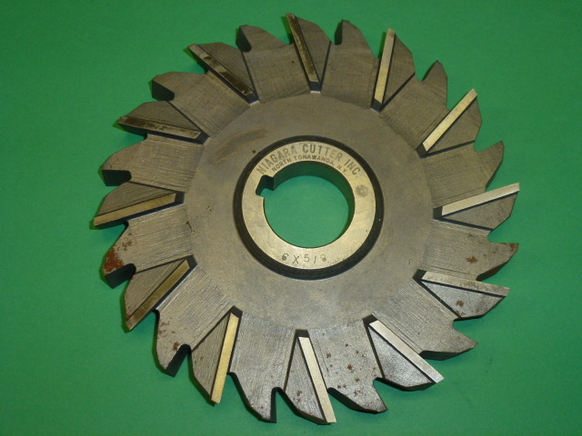 NOS! NIAGARA HS STAGGERED SIDE TOOTH MILLING CUTTER, 6″ x 5/8″ x 1-1/4″, USA