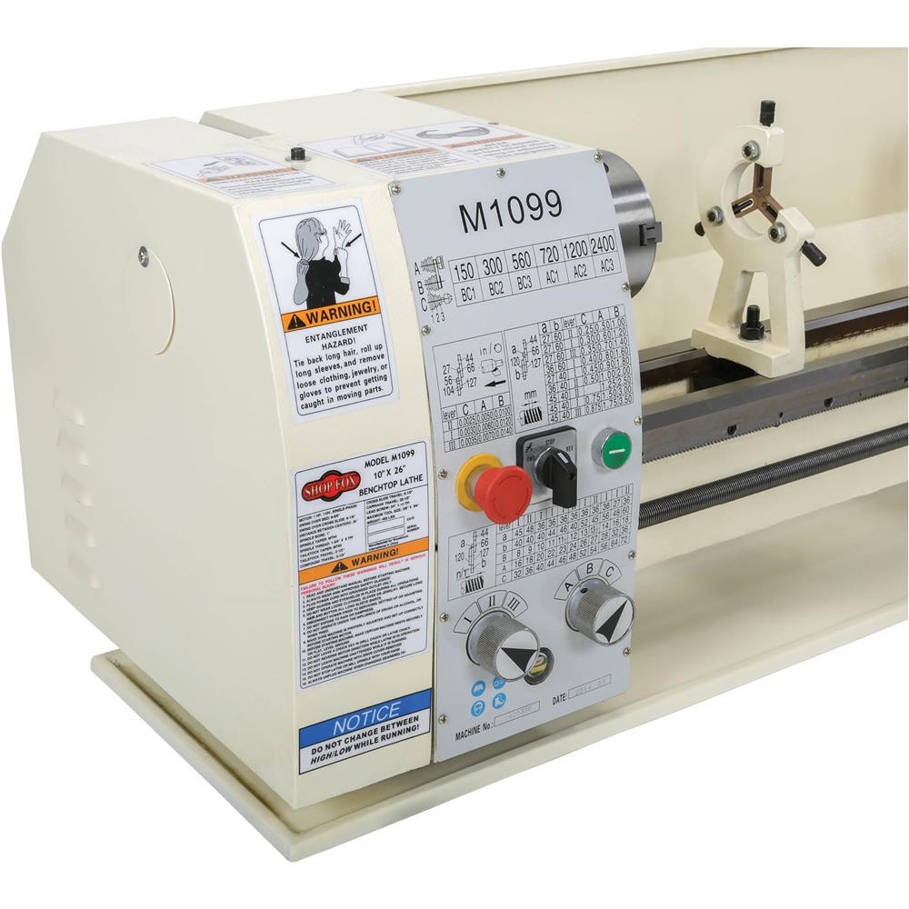 M1099 10″ x 26″ Bench Metal Lathe