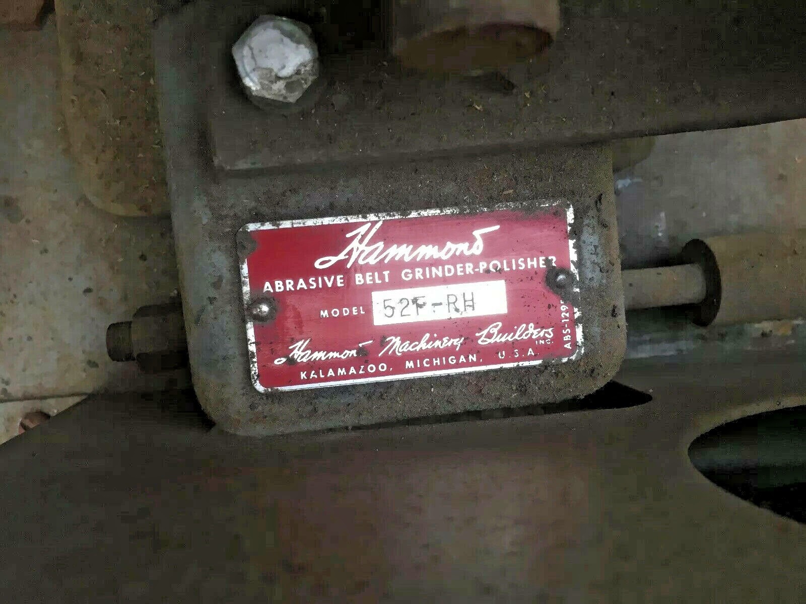 Hammond Abrasive Belt Grinder Polisher Sander Buffer Machinist Tool Knife Maker