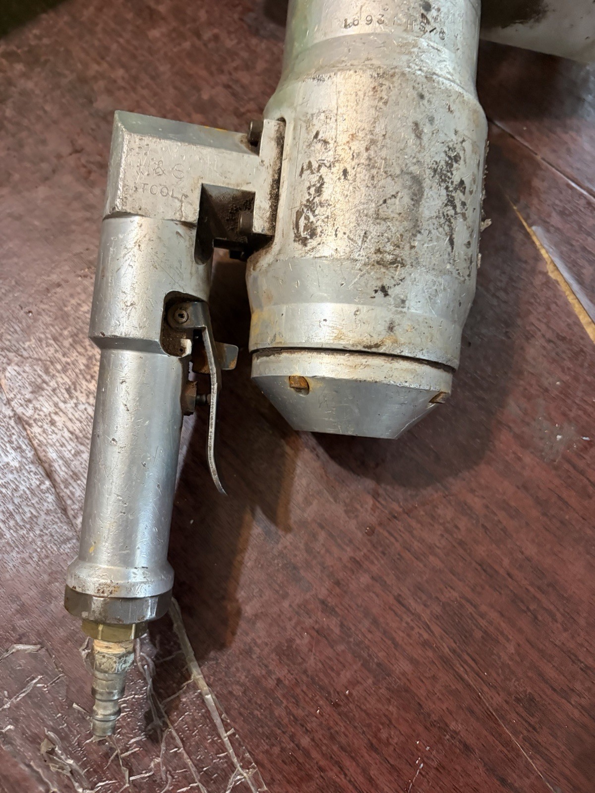 H&S Tool Rockwell Model D Pneumatic Boiler Tube Beveler Tested Working