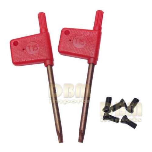 5 PC 1/2 Indexable Carbide Insert Turning Tool + 10 PC 1/2 Inserts