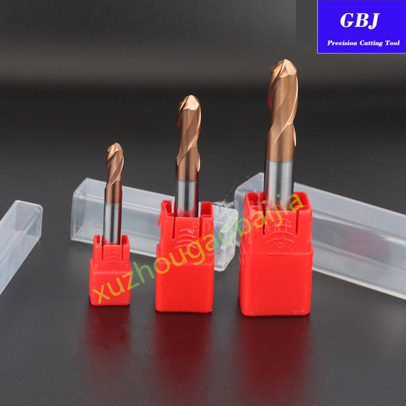 Solid Carbide 2 Flute Ballnose Endmill TiAlN HRC58-HRC60 Profile End Mills