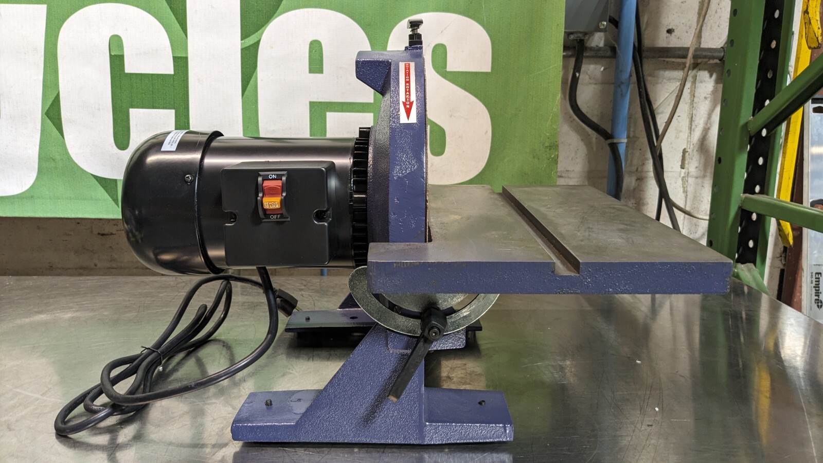 PALMGREN Bench Disc Sanding Finishing Machine 12 Disc Diameter 3/4 HP 120 V
