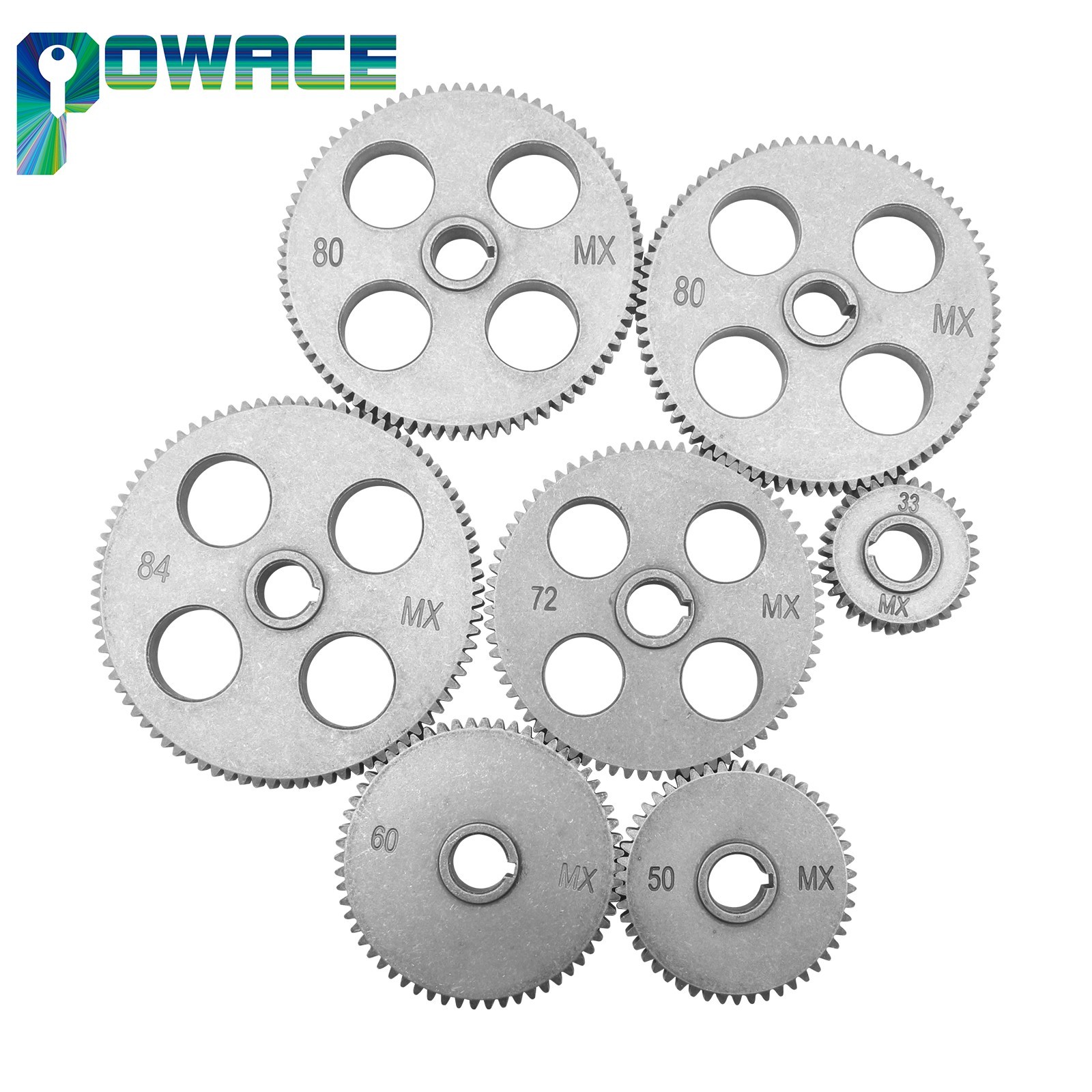 80T/60T/50T/45T/40T/35T/30T/25T/20T metal gears for CD210 WM210 mini lathe metal