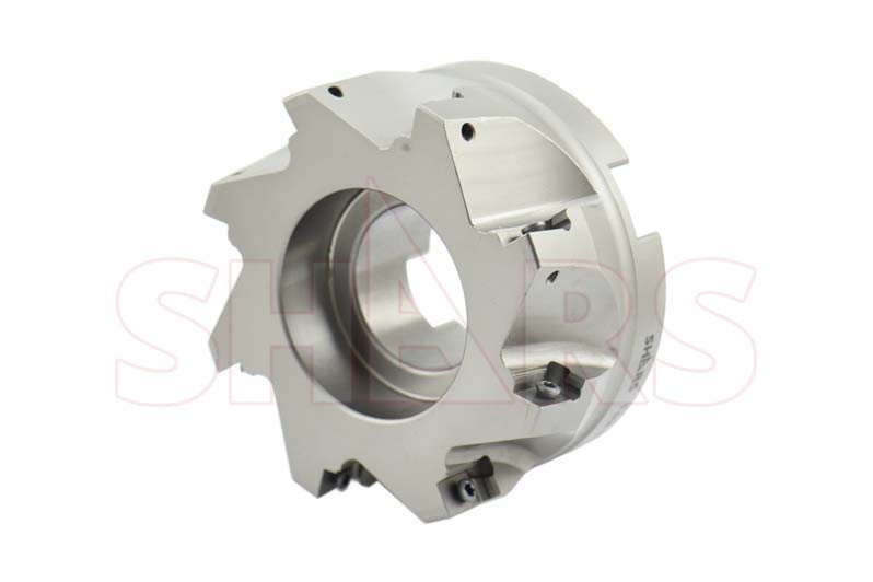 4″ 90° INDEXABLE FACE MILL APKT 1604 INSERT 8FL W/Certificate $409.00 OFF #[