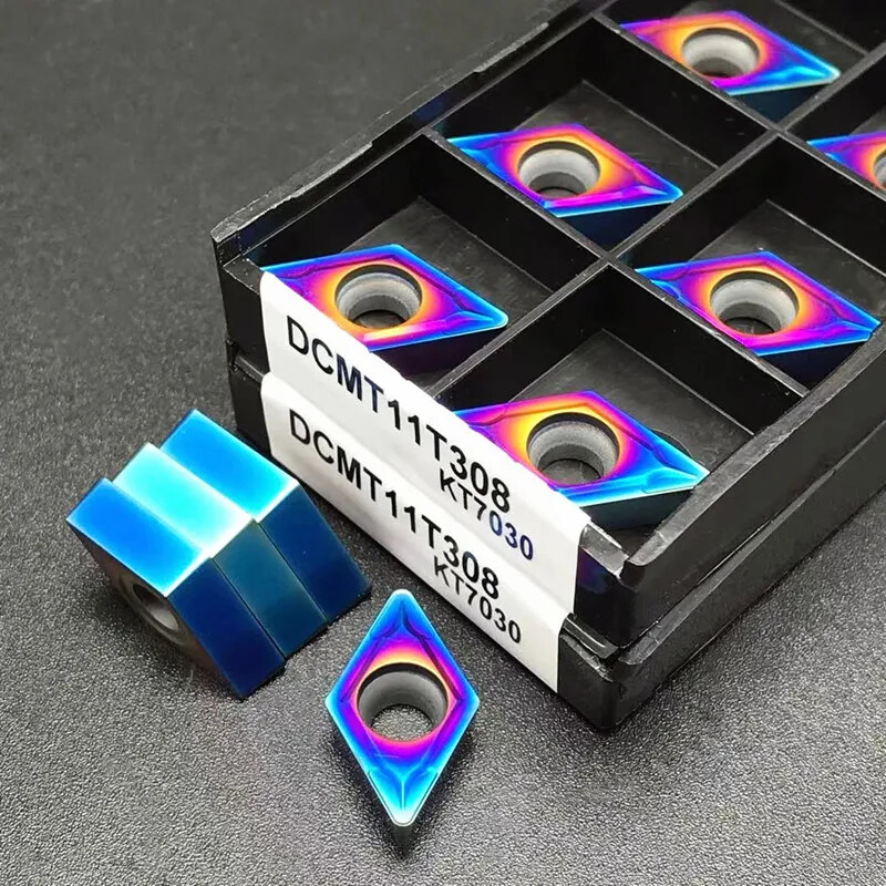 High quality DCMT11T304 DCMT11T308 nano blue blade CNC carbide turning DCMT 32.5