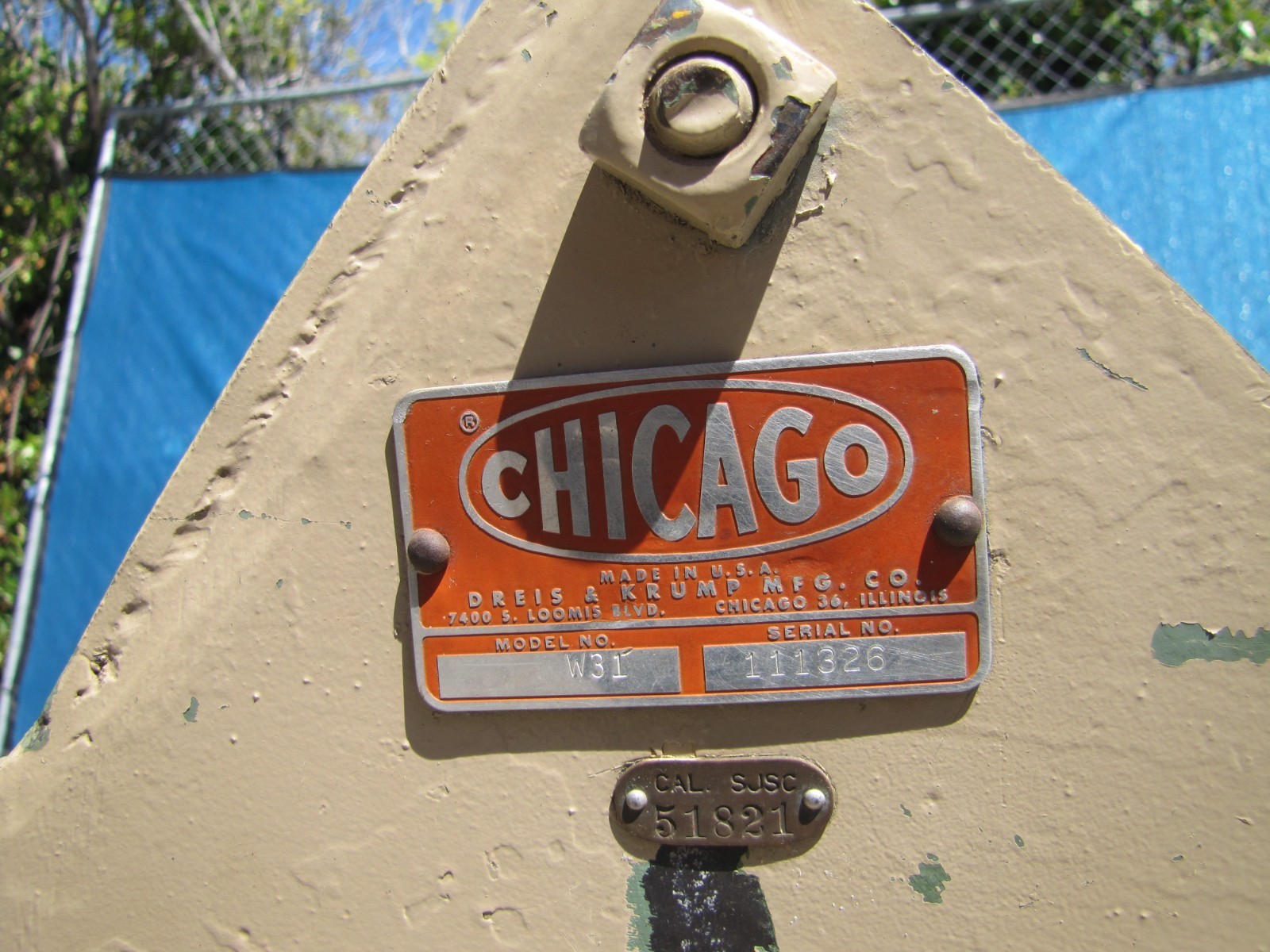 Chicago W31 48″ Box & Pan Finger Brake Sheet Metal Bender 14 Gauge Metalworking
