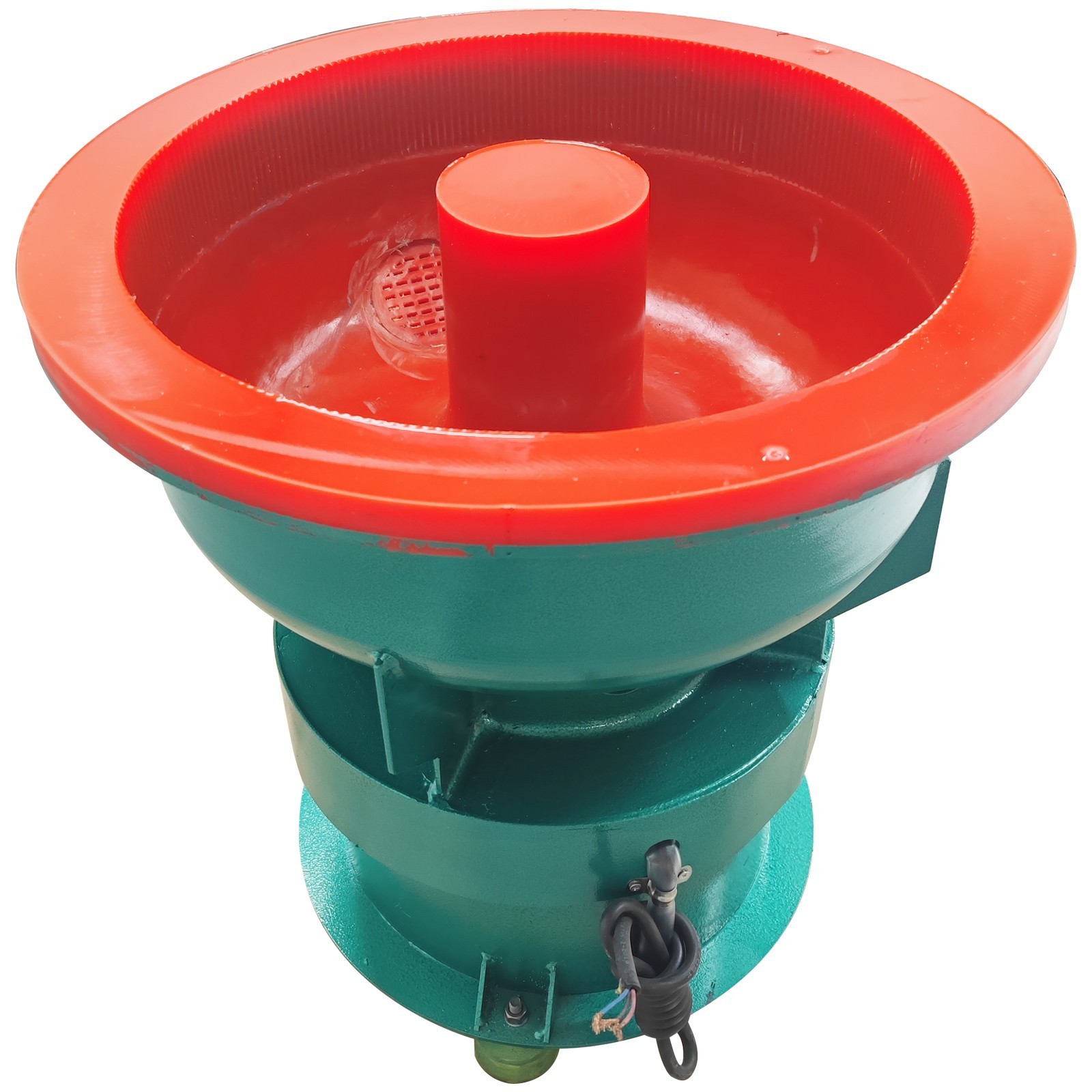 60L Vibration Deburring Polishing Machine Straight Open Vibration Grinder 220V