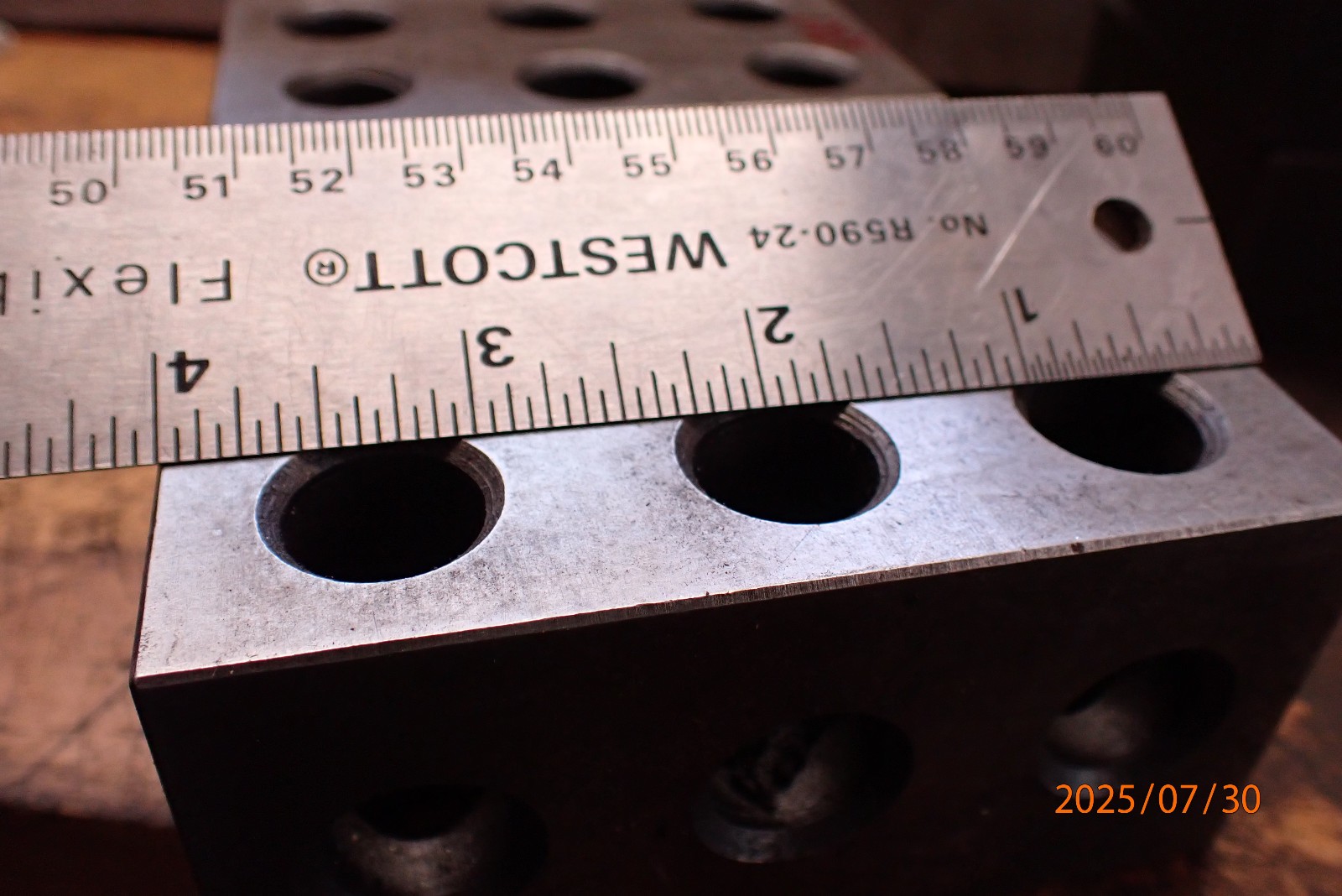 LOT RK1 SINGLE 4X6X2 MACHINIST SETUP BLOCK JIG FIXTURE TOOLING W/ SOME 5/8-11
