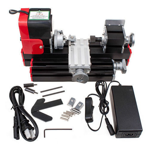 Metal Motorized Mini Lathe Machine 20000rev/min 24W DIY Tool New