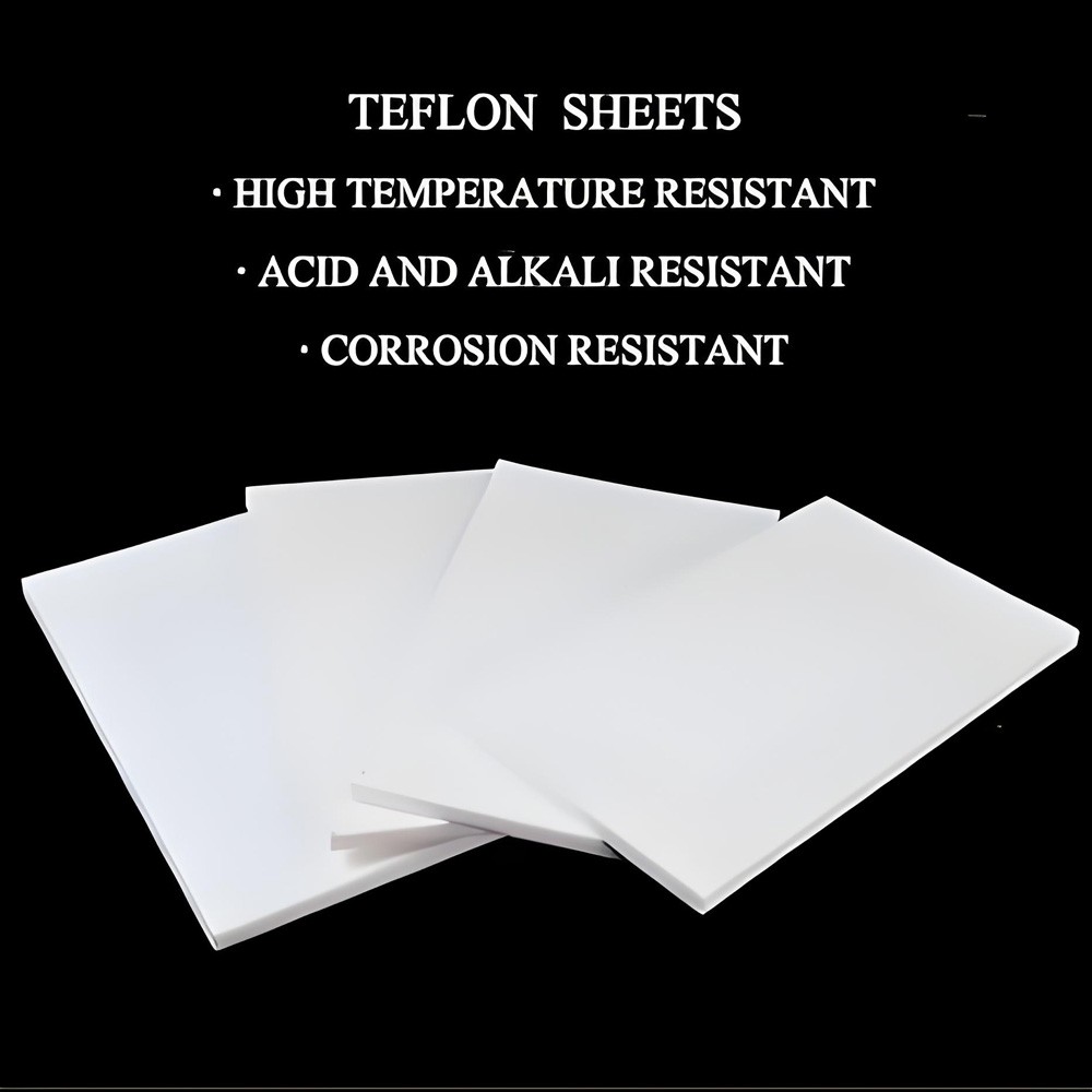 PTFE White Sheet 5mm 6mm 8mm 10mm to 45mm Thick Various Rectangular Strip sizes