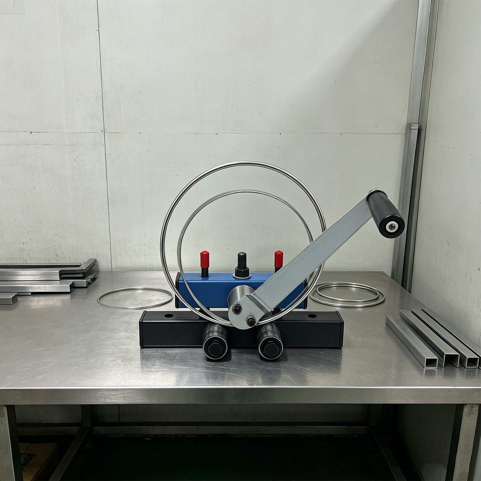 Manual Roller Bender,Workbench Mounted Bender,Multi-Function Metal Bending Tool