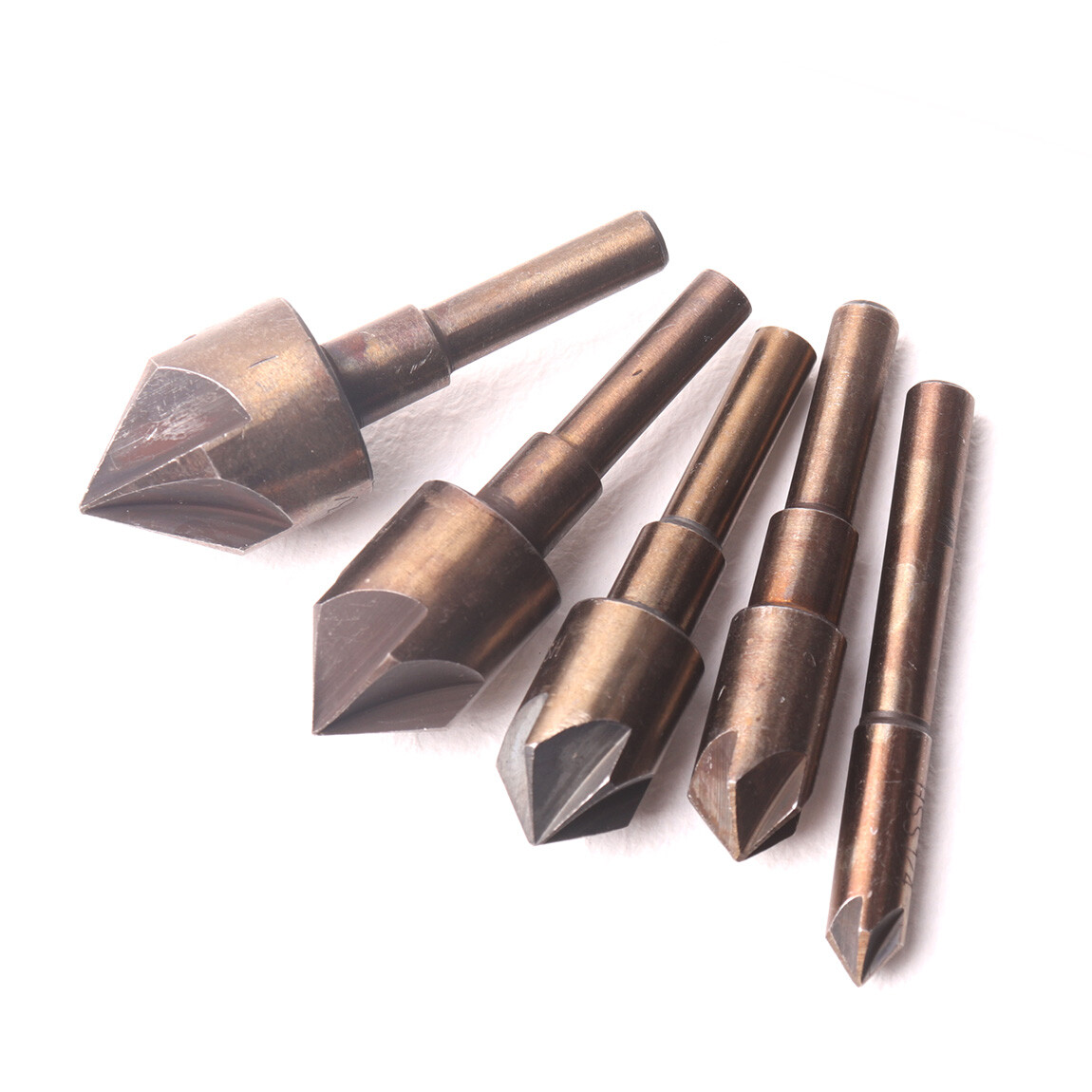 Countersink Drill Bit Set, 5 Flute Chamfering Cutter for Metalworking, High Spee