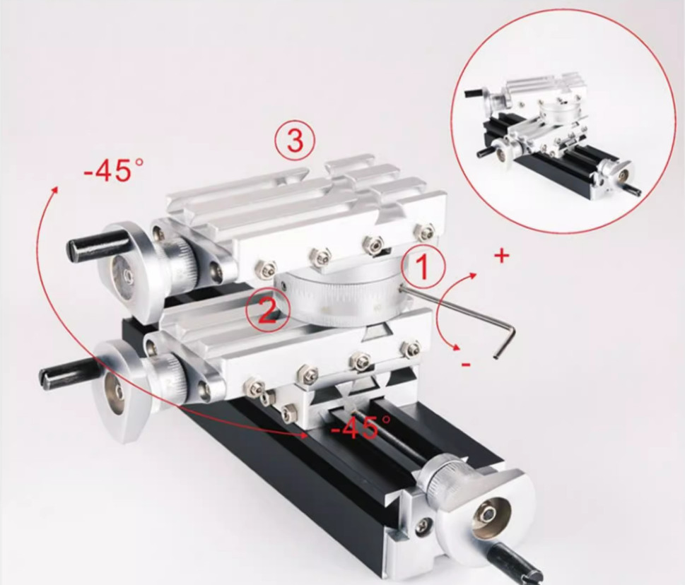 High-Power 60W Miniature Metal Rotary Lathe Model-Making Teaching Instrument