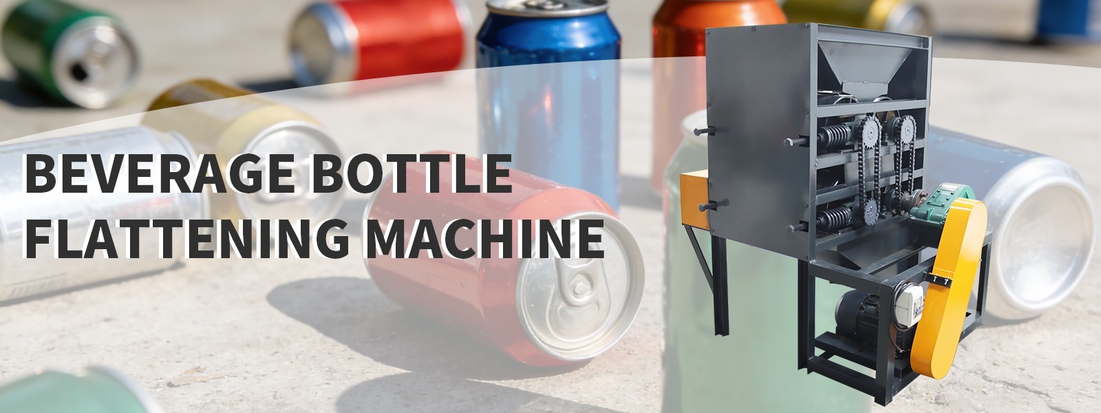 220V all-Aluminum Zip-Top Cans Flattening Machine Recycling Waste 80-120kg/h 4KW