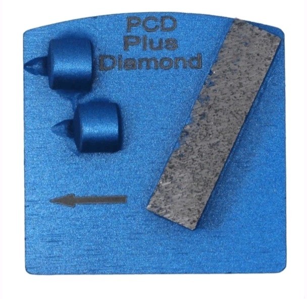 3 Pk Trapezoid Grinding Discs PCD + Diamond For Husqvarna Redi Lock 425H08670