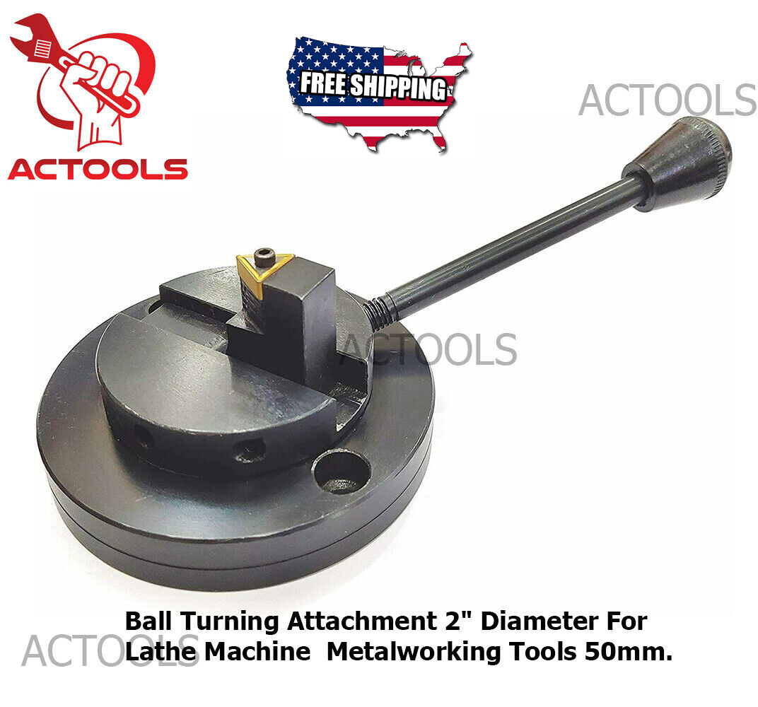 Ball Turning Attachment For Lathe Machine Metalworking Tool 2″ 50mm Diameter