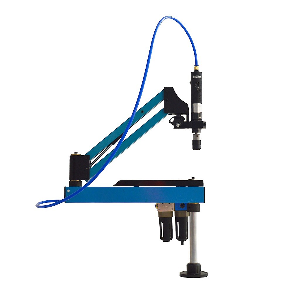 Pneumatic Vertical Tapping Machine Drilling Threading Tool Flexible Arm M3-M12