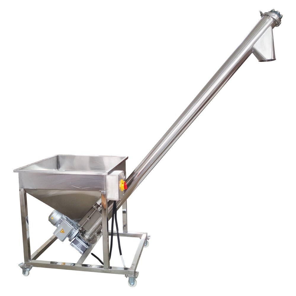 110V Automatic Screw Powder Feeding Machine Conveyor Materials Loader 100L Tank