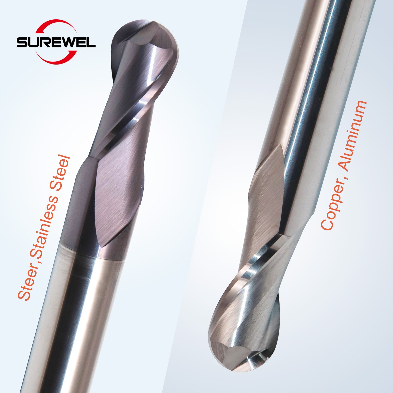 R0.5 R0.75 R2 R3 R4 R5 R6 Carbide Milling Tools Ball Nose End Mill CNC Machining