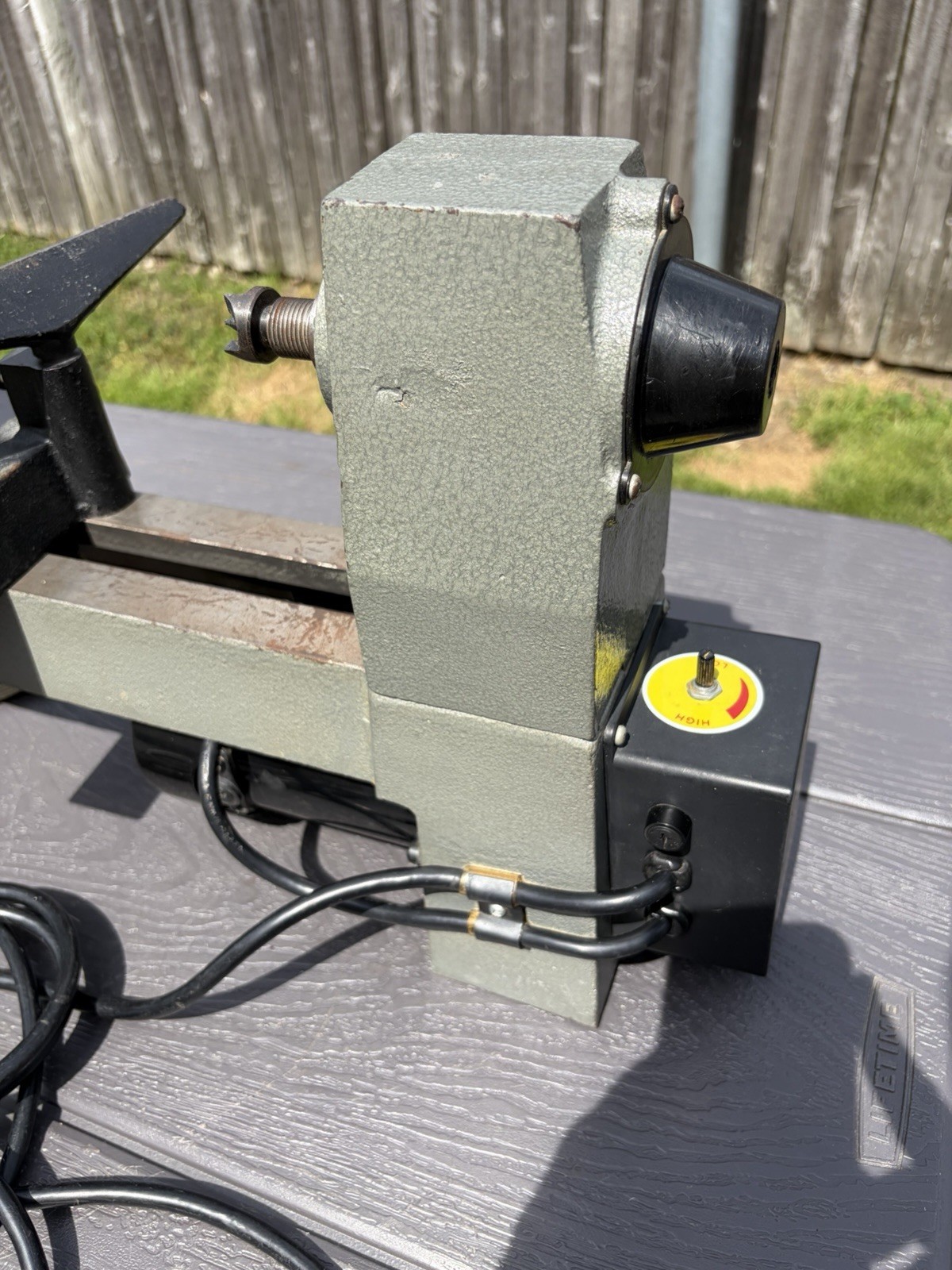 Central Machinery 8 In. x 12 In. Precision Woodworking Benchtop Mini Lathe NICE