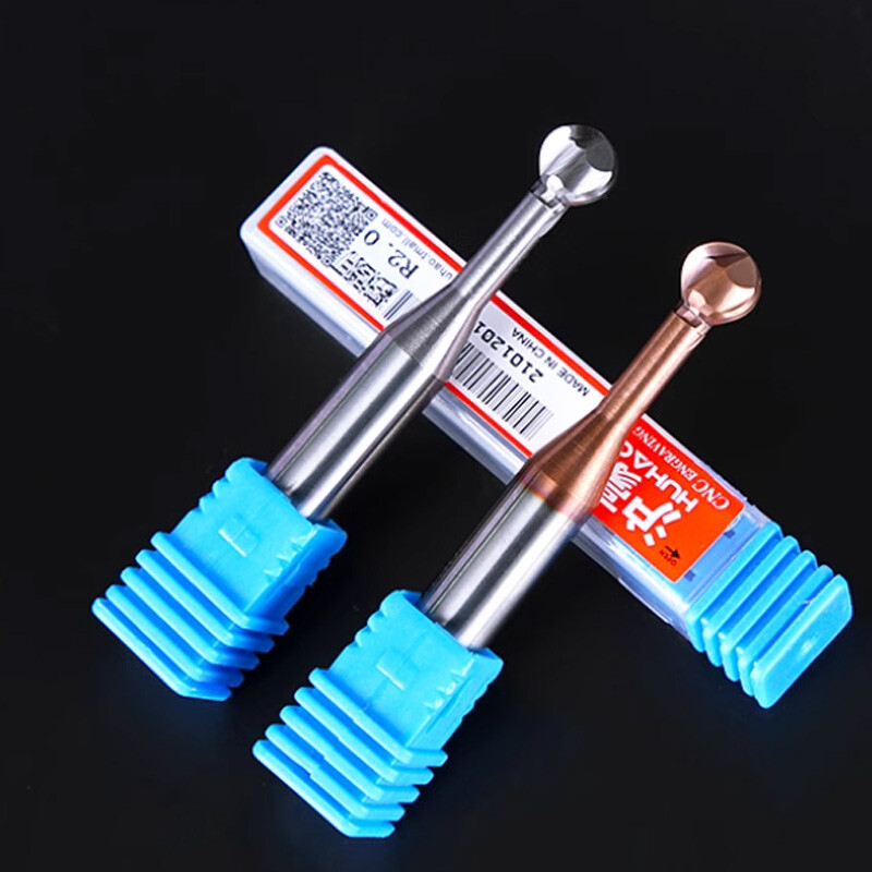 R2mm-R7mm Nano Coated Solid Carbide Ball Nose End Mill Lollipop Cutter CNC Tool