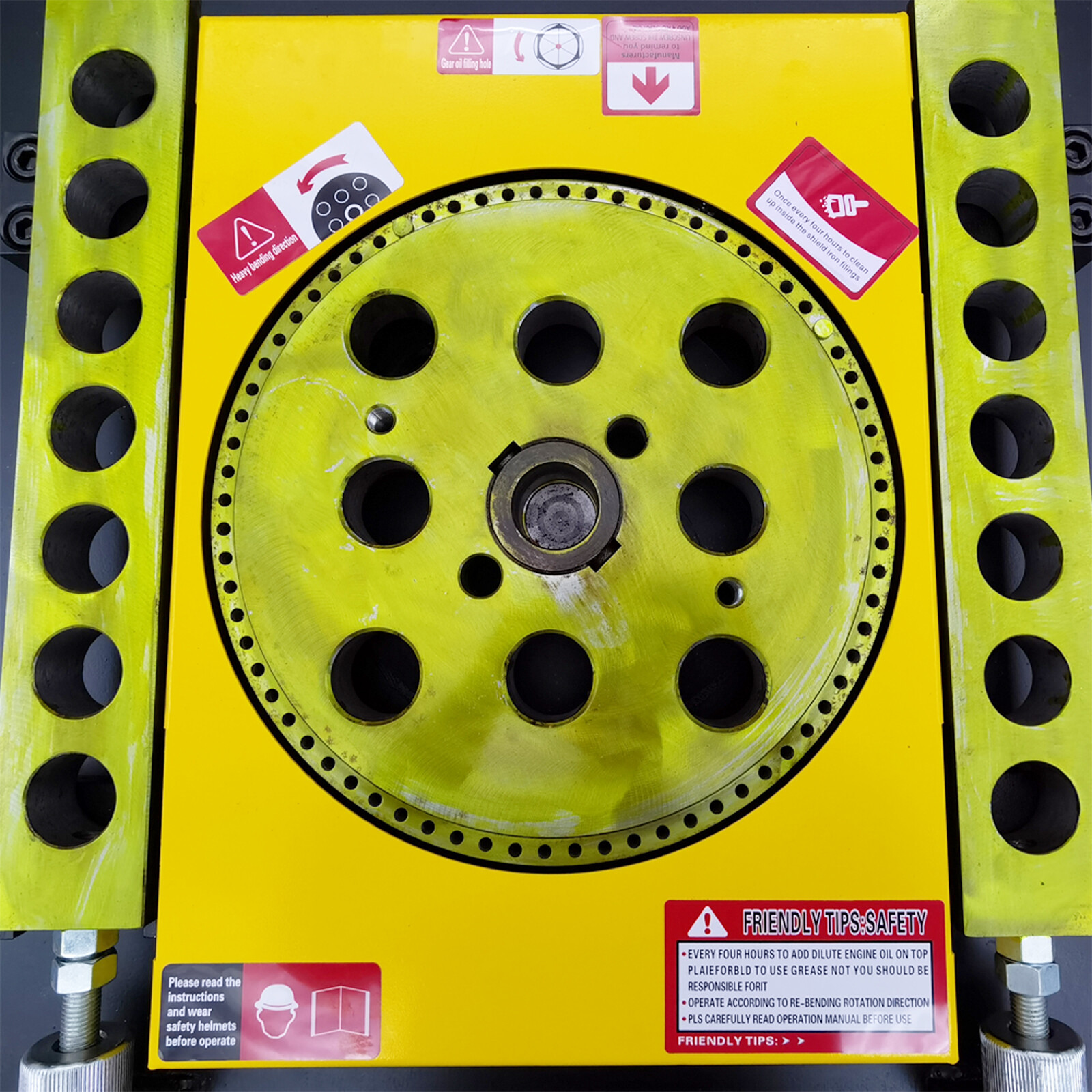 Electric Rebar Bending Machine 220V 3PH Hoop Steel Bar Bender Diameter 6-40mm