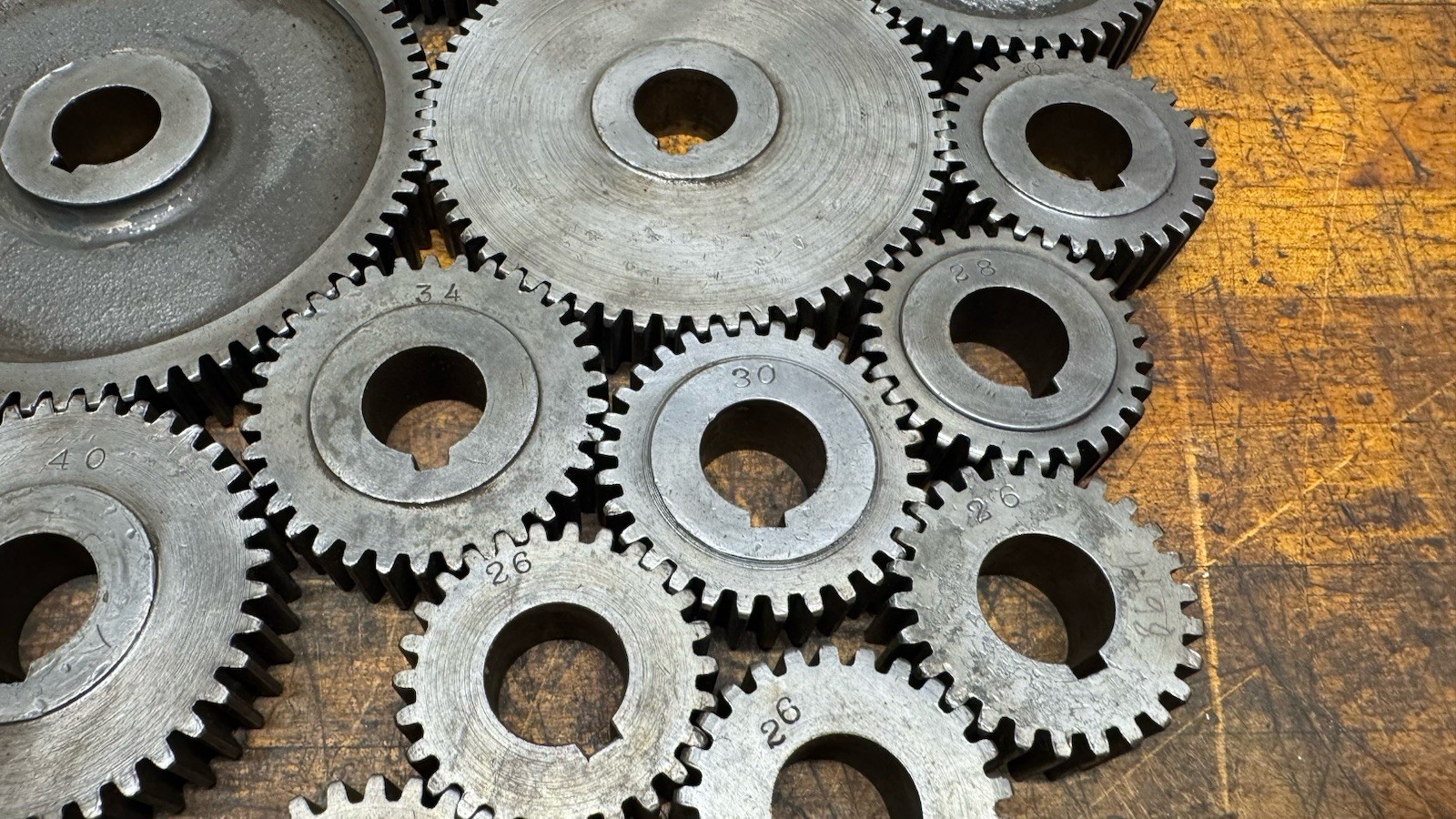 Lathe Change Gear Set 3/4” Bore 5/8” Thickness ￼South Bend Logan Monarch Sheldon