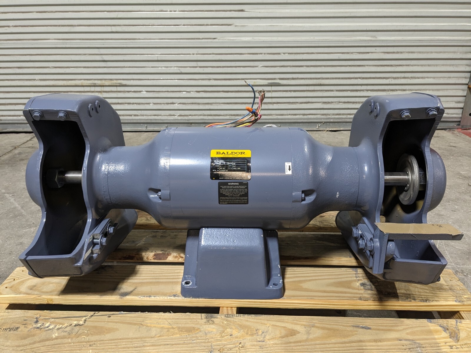 Baldor 14" Industrial Grinder 1500 RPM Max 5 HP 230v 3 Ph 1406W Parts / Rep