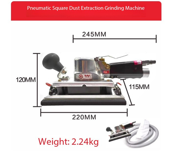 TR-3301 Industrial-Grade Rectangular Pneumatic Grinder Heavy-Duty Polisher