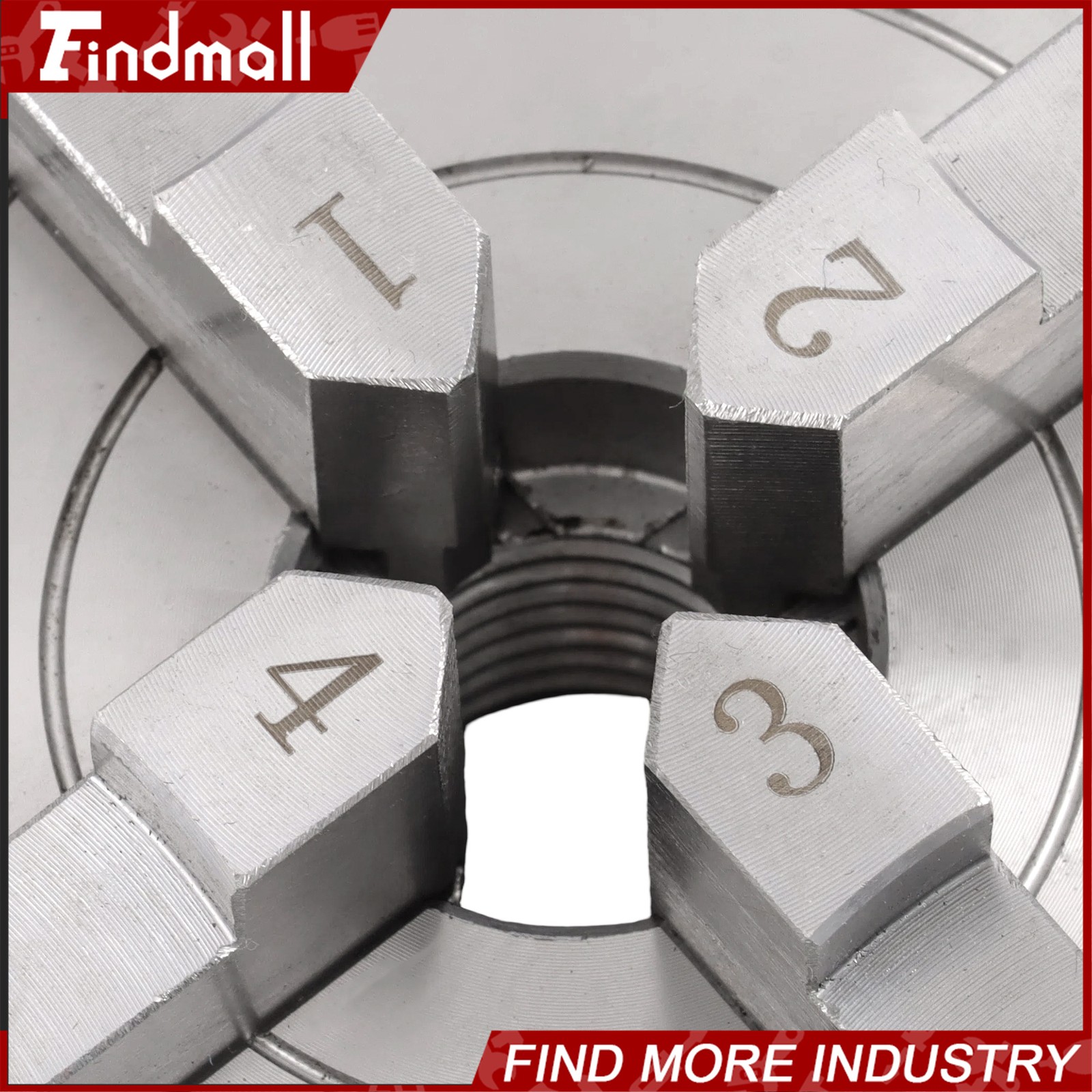 Findmall 4″ 4 Jaw Lathe Chuck Set 1×8 TPI Self Centering Chuck