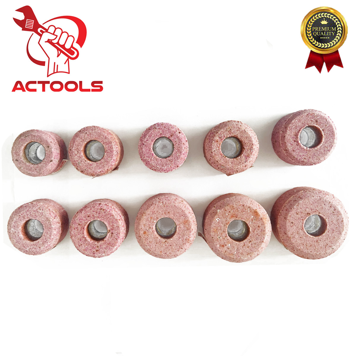 Sioux Valve Seat Pink Grinding Wheels Set 10 Pcs Stone Holder Star Drive 11/16”