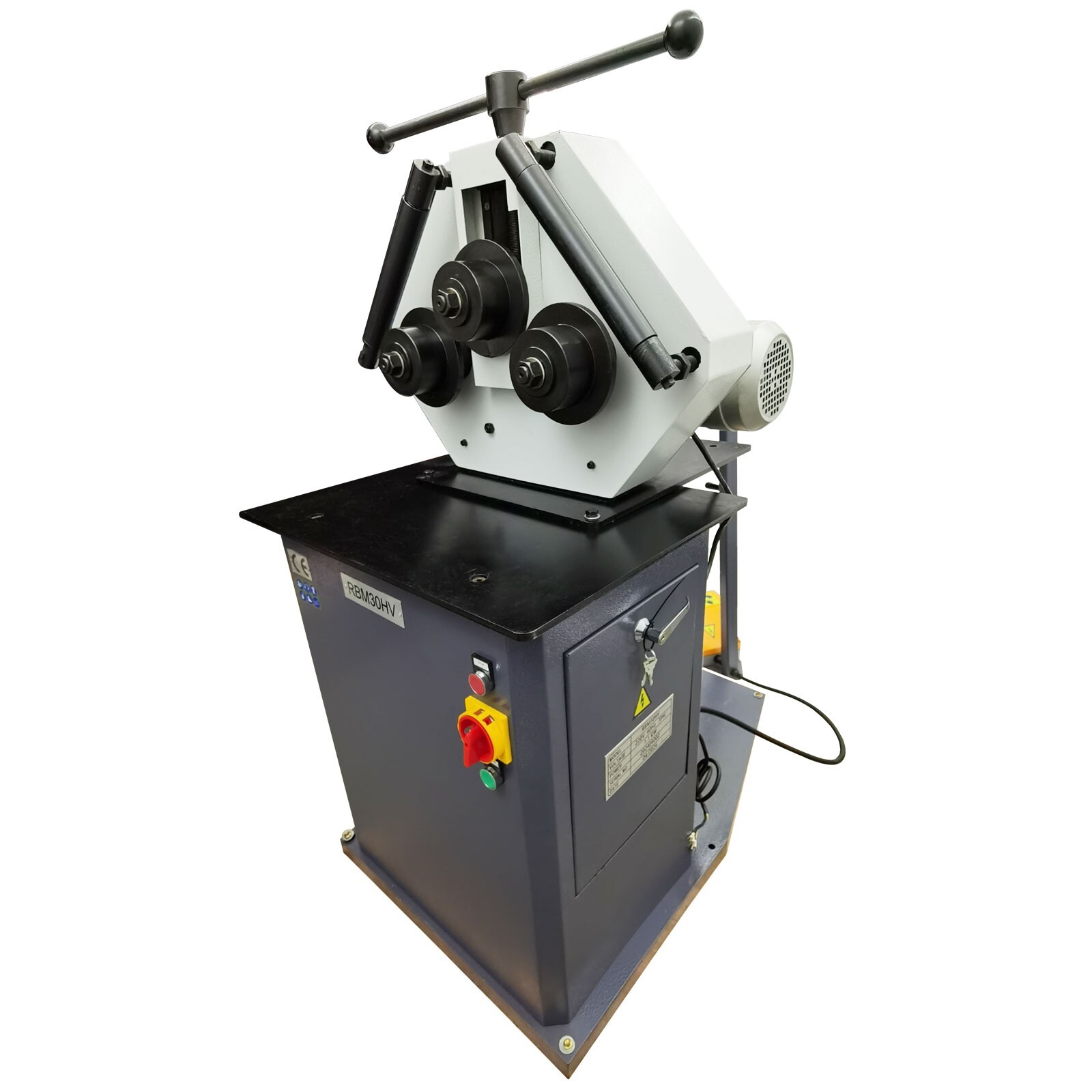 1.1KW 220V Three Roller Round Bending Machine Horizontal Vertical Pinch Roll Ben
