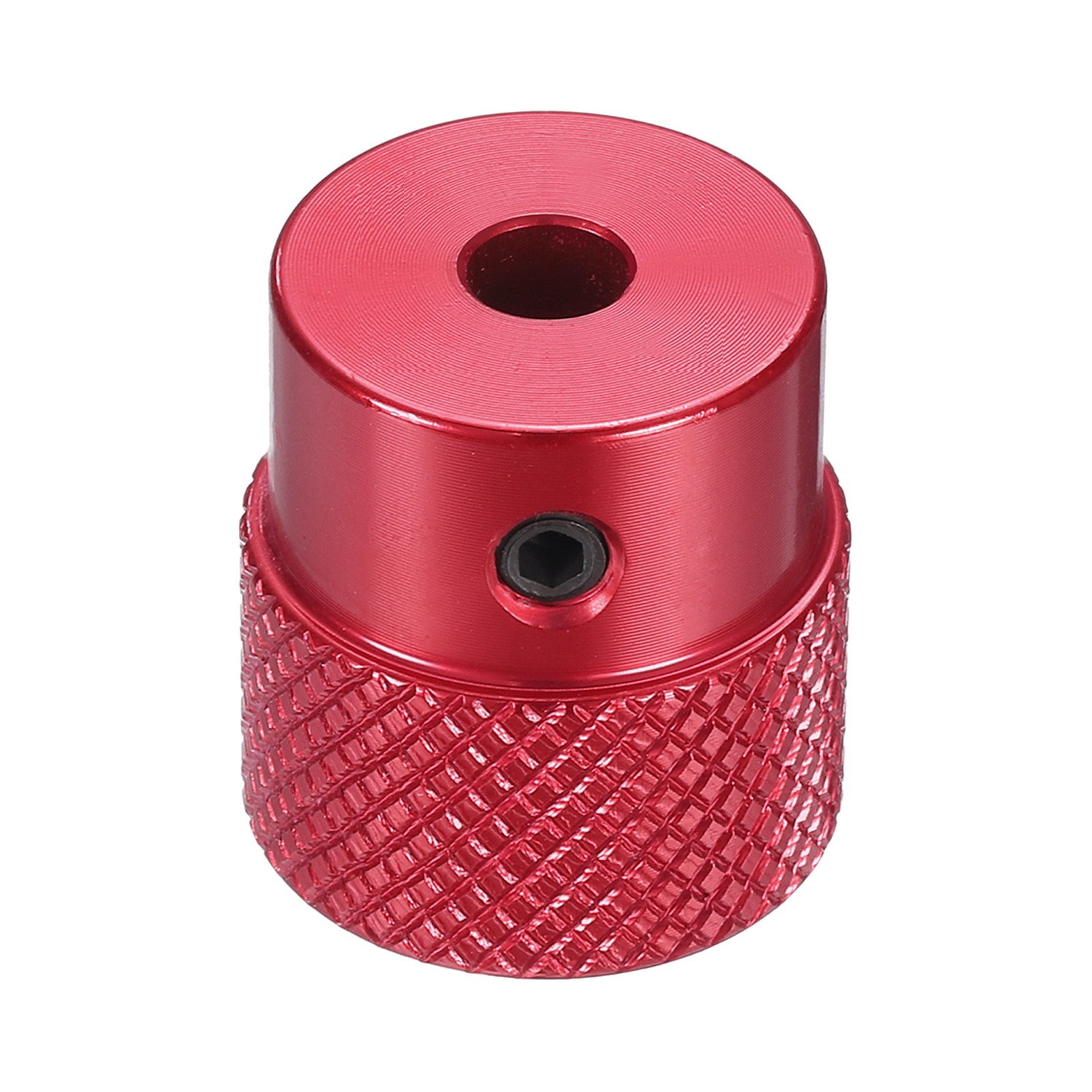 Anodization Aluminum Alloy Handwheel 4mm Bore 20mm OD Knurled Knob, Red