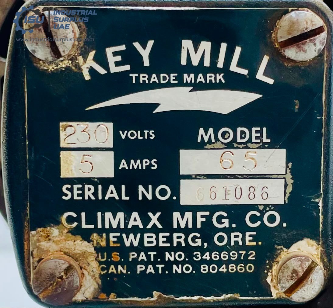 Climax Model 65 Portable Key Mill 230V #Not Working-Broken As Photos