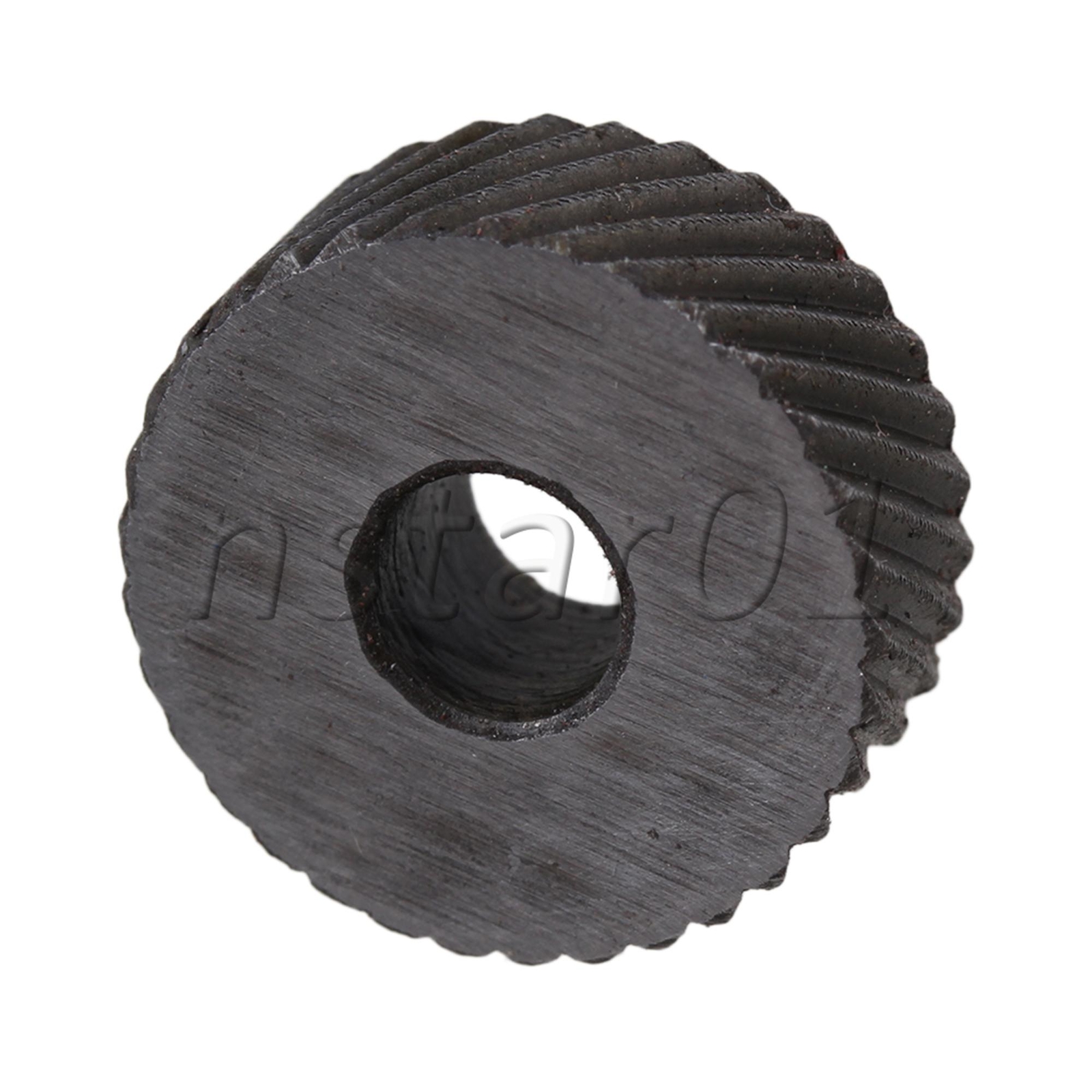 0.15cm Pictch Diagonal Coarse Knurling Wheel Set of 2 Silver Black