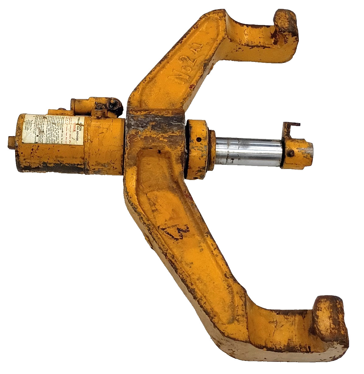 ALDON NO. 2 HYDRAULIC RAIL BENDER 25 TON BUILT IN HYDRAULIC RAM