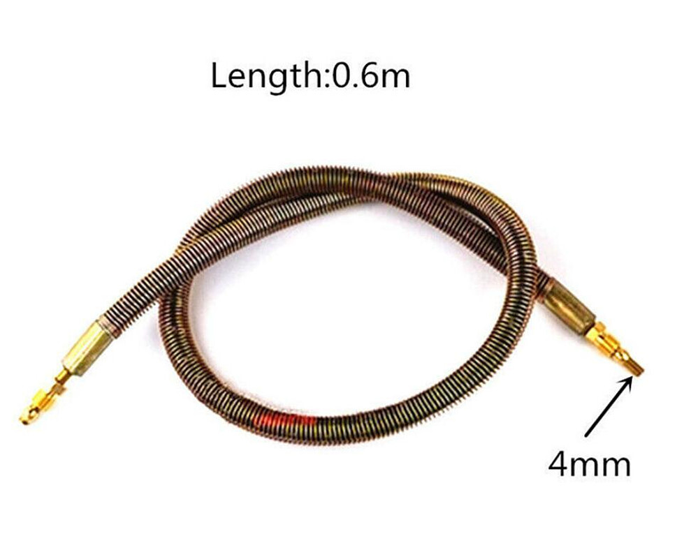 1p Turrt Milling Machine Oil Tube 4mm Fitting 0.6m Wire Spring Cloth Sheath Hose