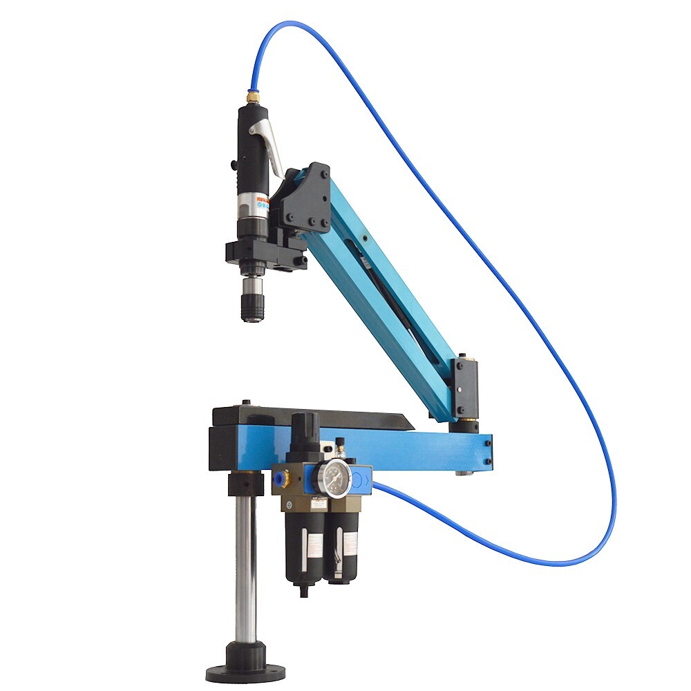 Pneumatic Vertical Tapping Machine Drilling Threading Tool Flexible Arm M3-M12