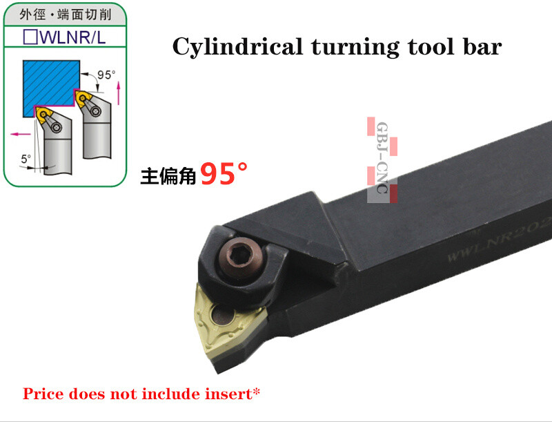 95° WWLNR WWLNL 1616 2020 2525 K08 M08 External turning tool For TNMG (clamp)