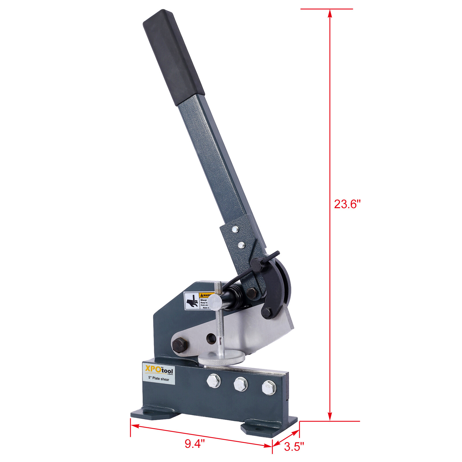 5 Inch Sheet Metal Plate Shear Solid Steel Frame Mounting Type for Cutting Sheet