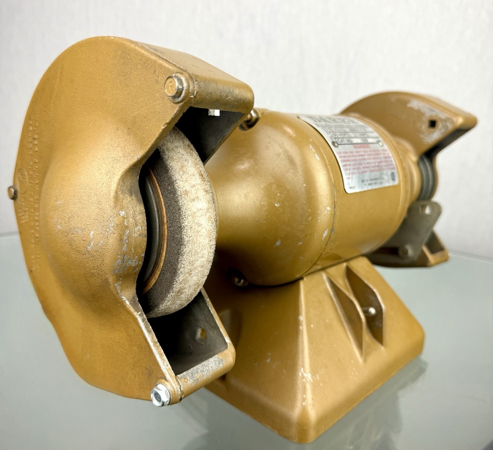 Darex M-3 Drill Sharpener Grinder Base M1 M2 M4 M5 Cat 3835 1/3 HP Baldor Motor⁠