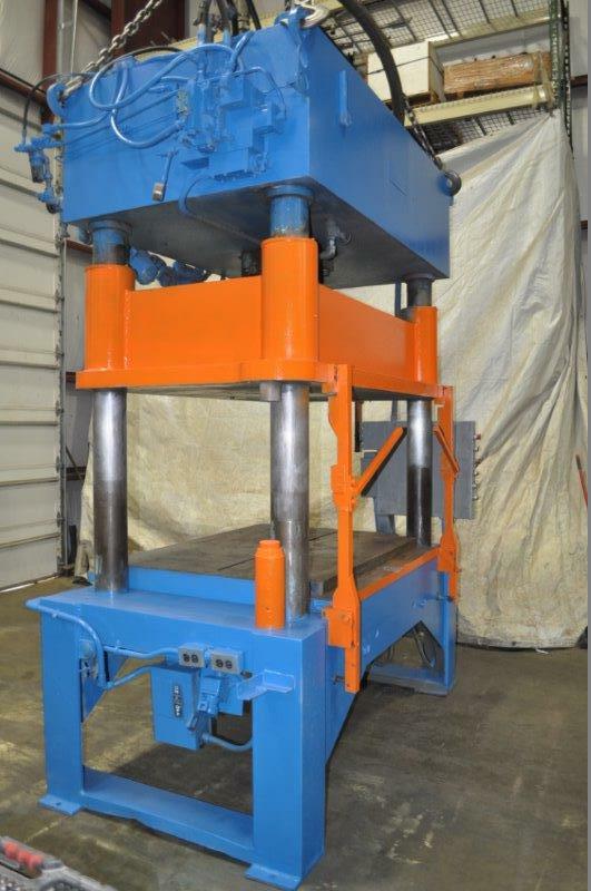 50 TON KARD 4 POST HYDRAULIC PRESS 24″ STROKE 38″ DAYLIGHT 7″ MAIN CYLINDER DIAM