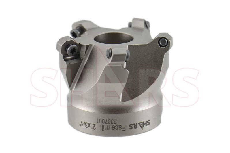 Shars 2″ 45° Indexable Face Mill for OFKT Insert 5 Flutes 1.75 OAH NEW P[