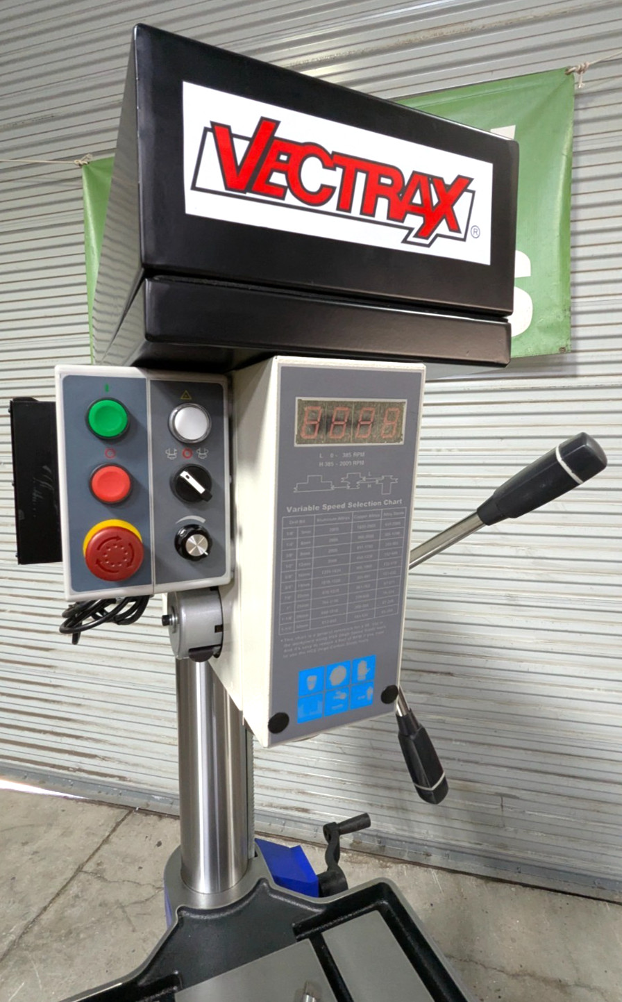 Vectrax 20" Variable Speed Drill Press 3MT 1HP 115V RF-19V *Scratch &a