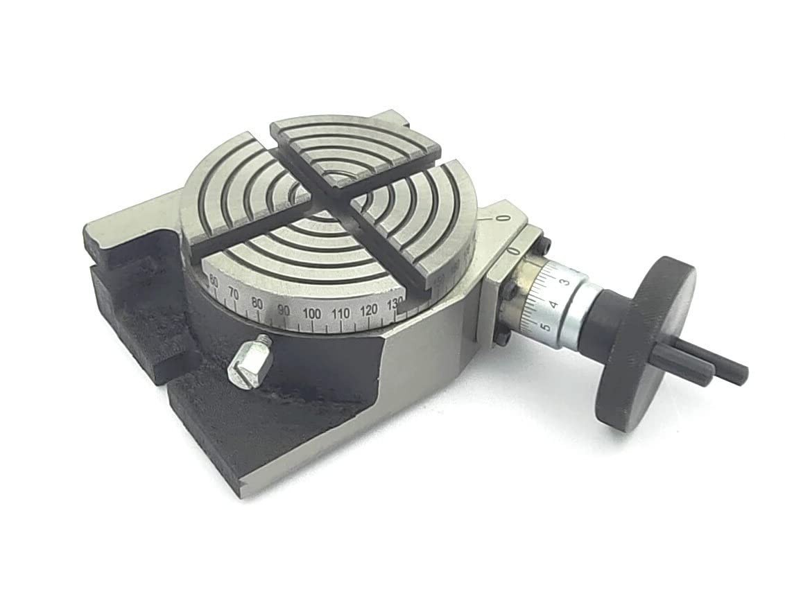 Horizontal Vertical 4″ Inch II 100mm Milling Rotary Table-USA FULFILLED