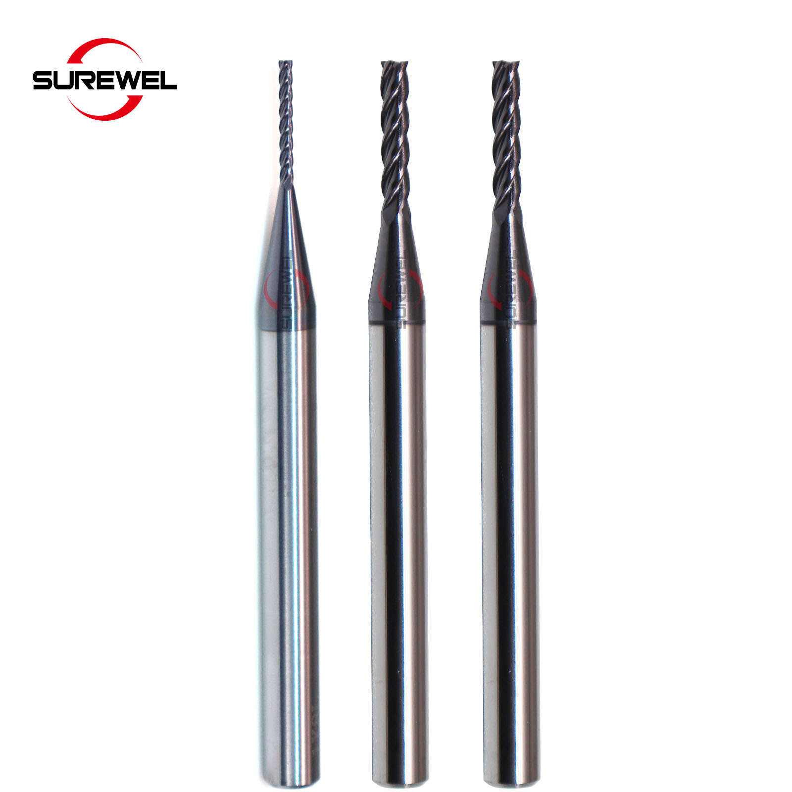 full edge deep groove milling cutter 1.0-4.0mm long neck micro diameter endmill